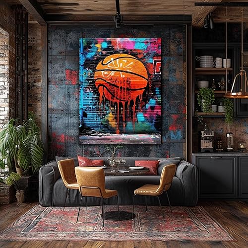 Miniatura 322 de ANRUOXI Graffiti - Lienzo decorativo para pared, diseño abstracto retro, pintura urbana moderna, póster de decoración de pared de zapatos para