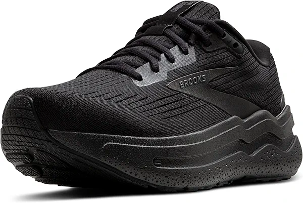 Brooks Men’s Ghost Max 2 Neutral Running & Walking Shoe - Black/Black/Ebony - 10 Wide