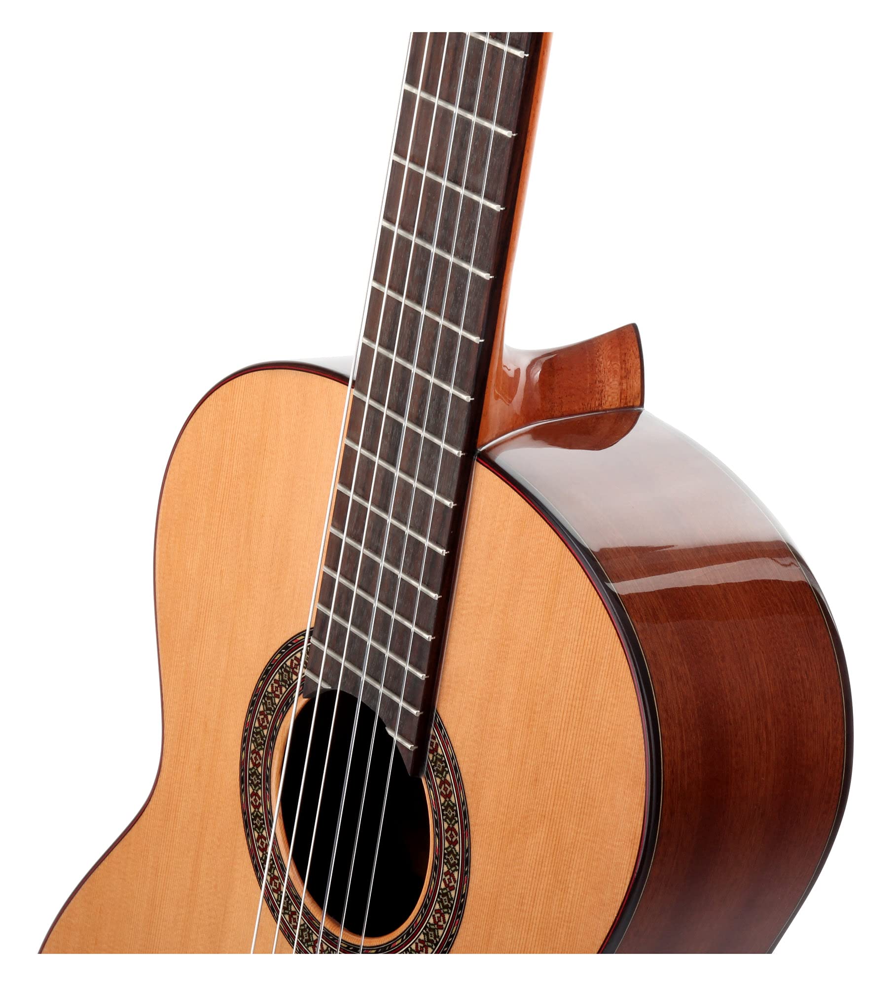 GC202G 4/4 guitarra de concierto | Tapa: cedro canadiense macizo, Fondo y aros: sapele, Mástil: caoba, Binding (tapa): Blackwood, Diapasón y puente: Blackwood
