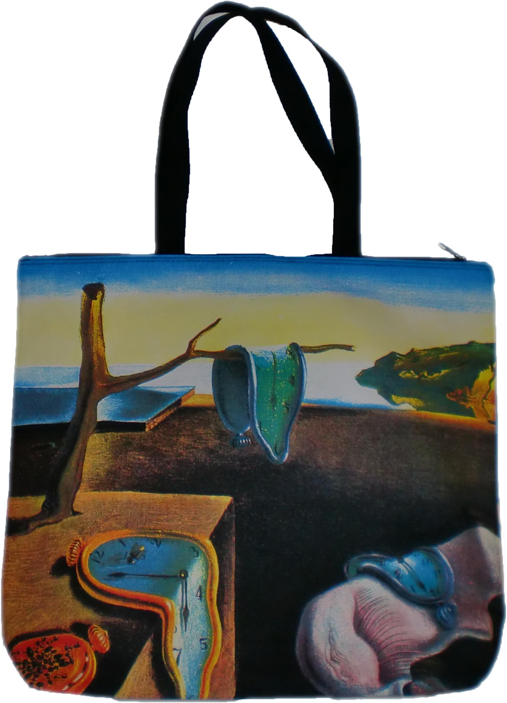 Artzwear Dali The Persistence of Memory Tote Bag Silk Screen Print Canvas Large