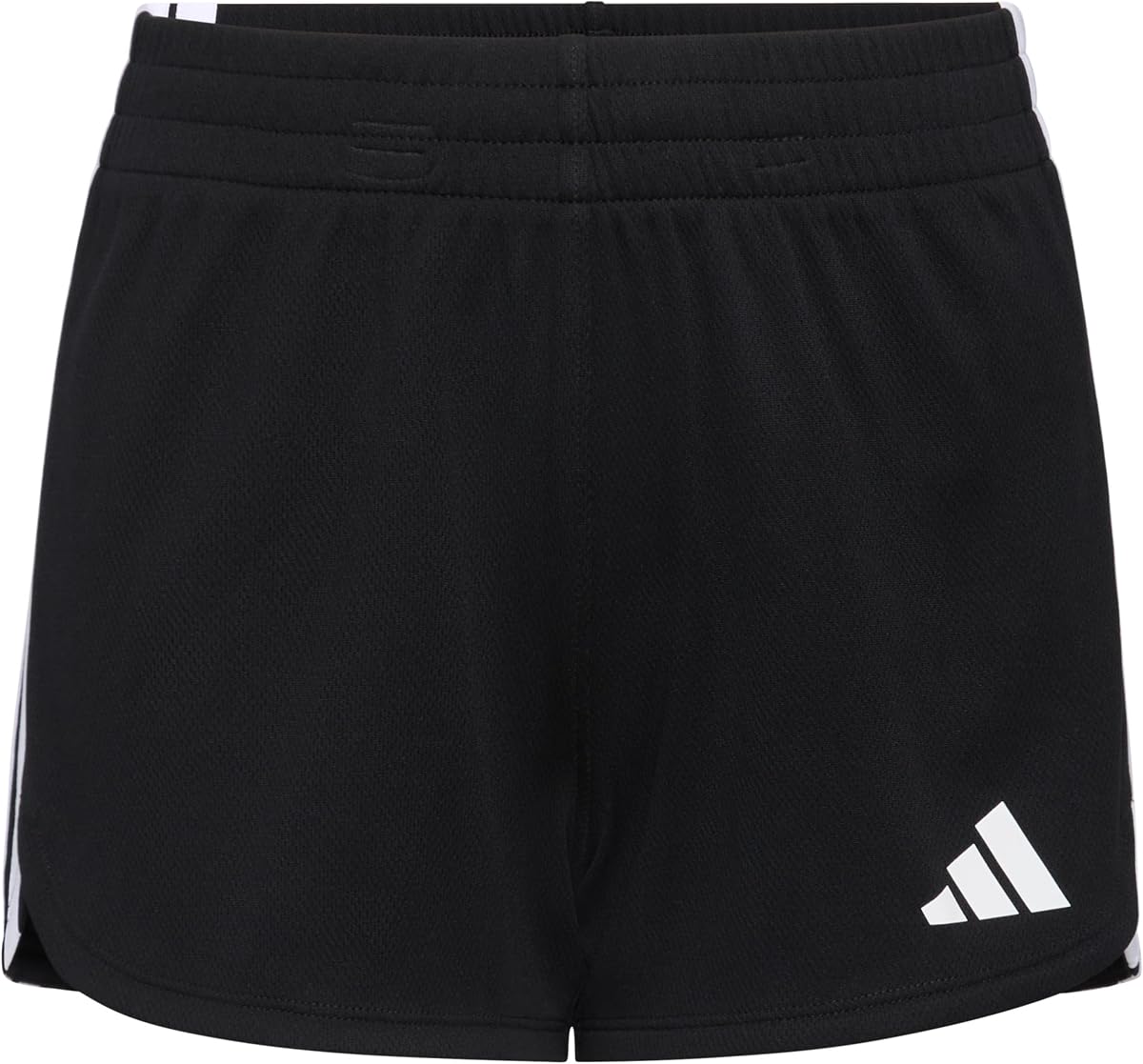 Shorts Pacer de malla llamativa a rayas para niñas