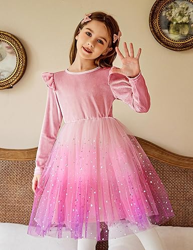 Jurken Voor Kinderen Arshiner Fluwelen Jurk Voor Meisjes Met