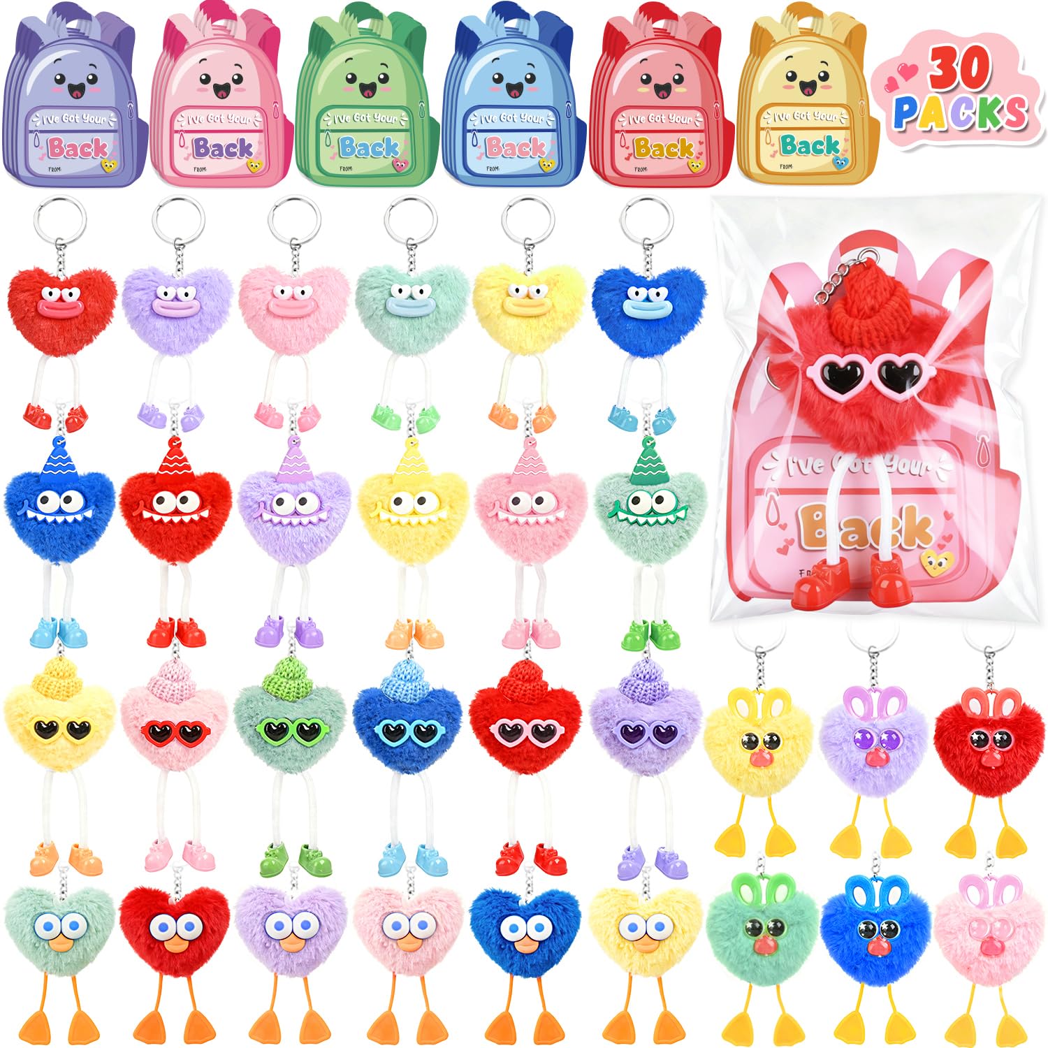 Amazon.com: MOVINPE 30 Pack Kids Keychains Easter Egg Fillers
