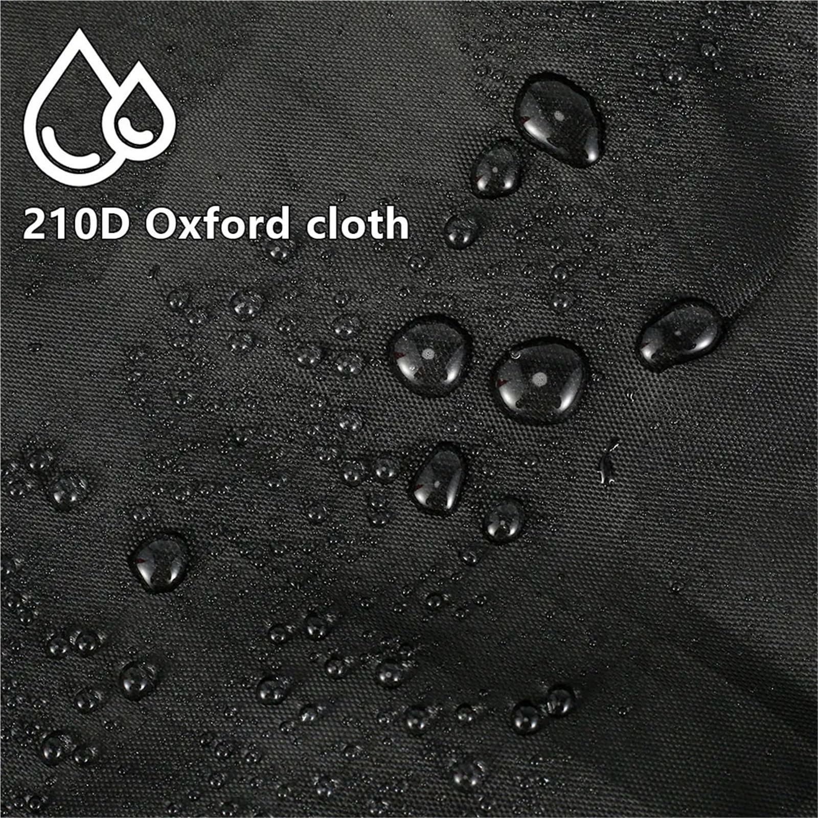 Borsa Portaoggetti For Cuscini For Mobili Da Esterno Custodia Protettiva For In Tessuto Oxford 210D Impermeabile Multifunzione Per Cuscini(Black A,173x76x51cm)