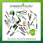 Garden GURU Indestructible Titanium Garden Clippers - Professional Bypass Hand Pruner Pruning Shear with Comfort Grip Handles for Gardening, Trimming, and Yard Work - Hardened Steel & Titanium Blade