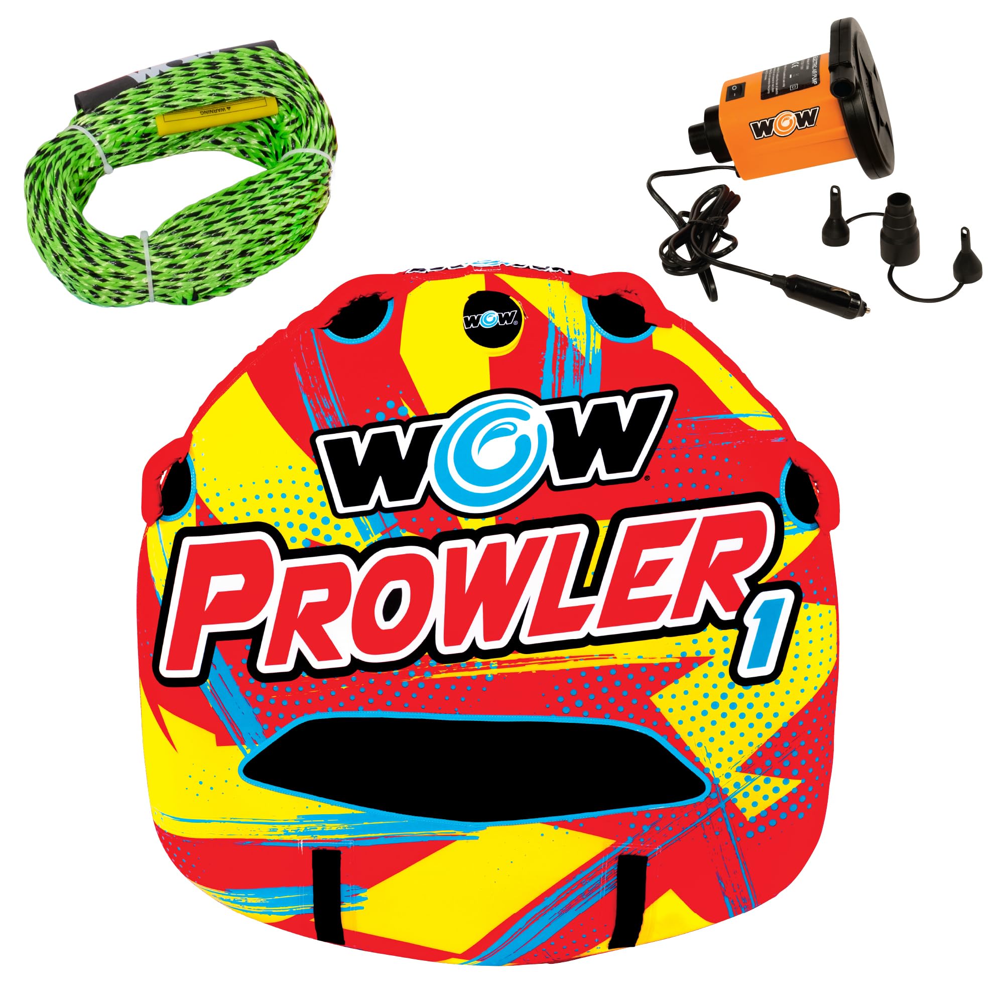Amazon.com: WOW Sports Prowler Starter Kit, 1 Person Boating Tube