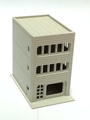 Outland Models Ferrocarril Moderno Edificio de 3 PisosTienda C Sin Pintar N Escala 1160