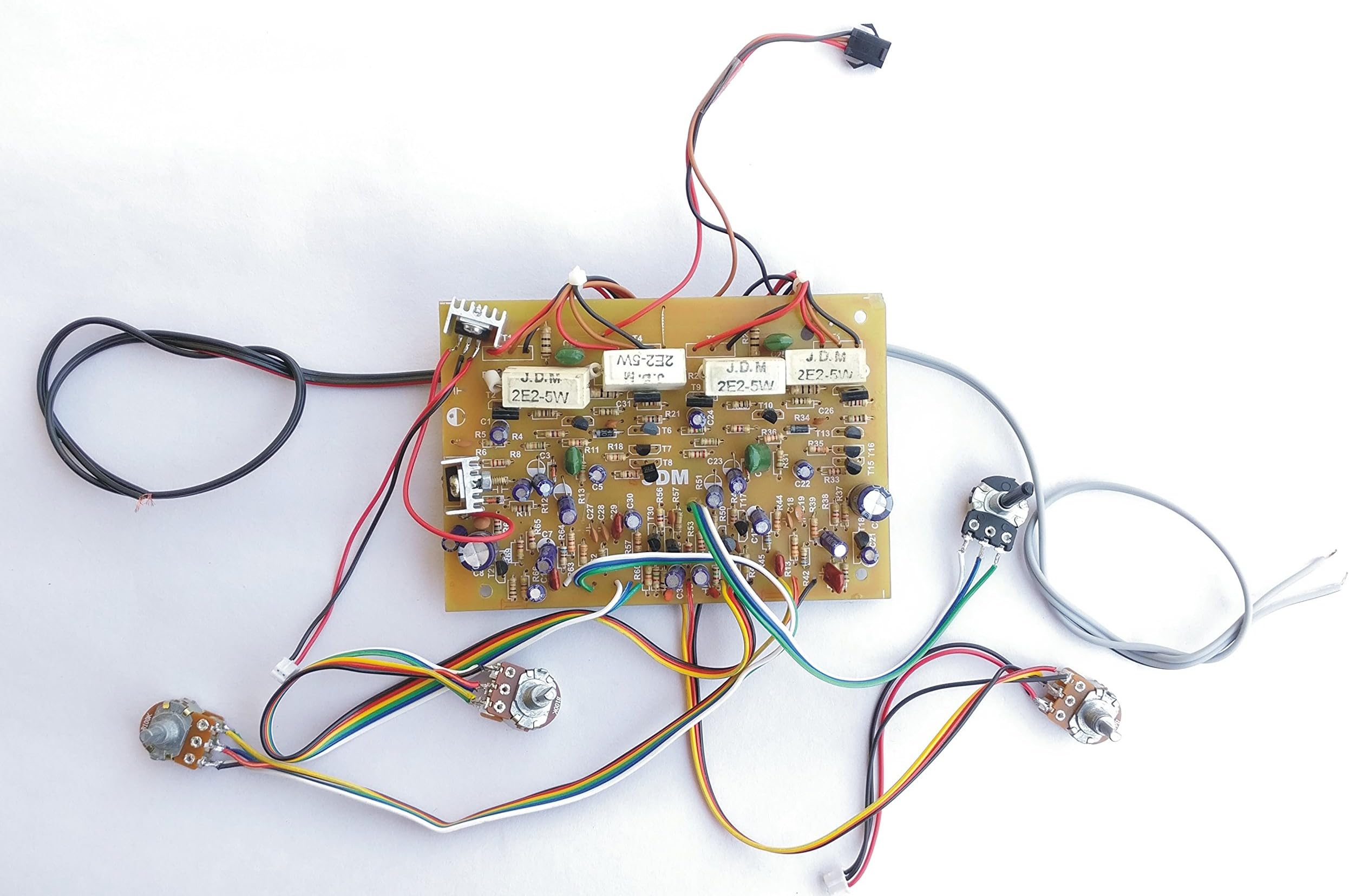 Tech And Trade 250W Diy 2N3055 Transistor Based Audio Amplifier Stereo Board (Volume Balance Bass Treble)