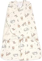 HALO Disney Baby Winnie Frolic SleepSack Swaddle - 100% Cotton 3-Way Adjustable Wearable Blanket, TOG 1.5, Newborn 0-3 Months