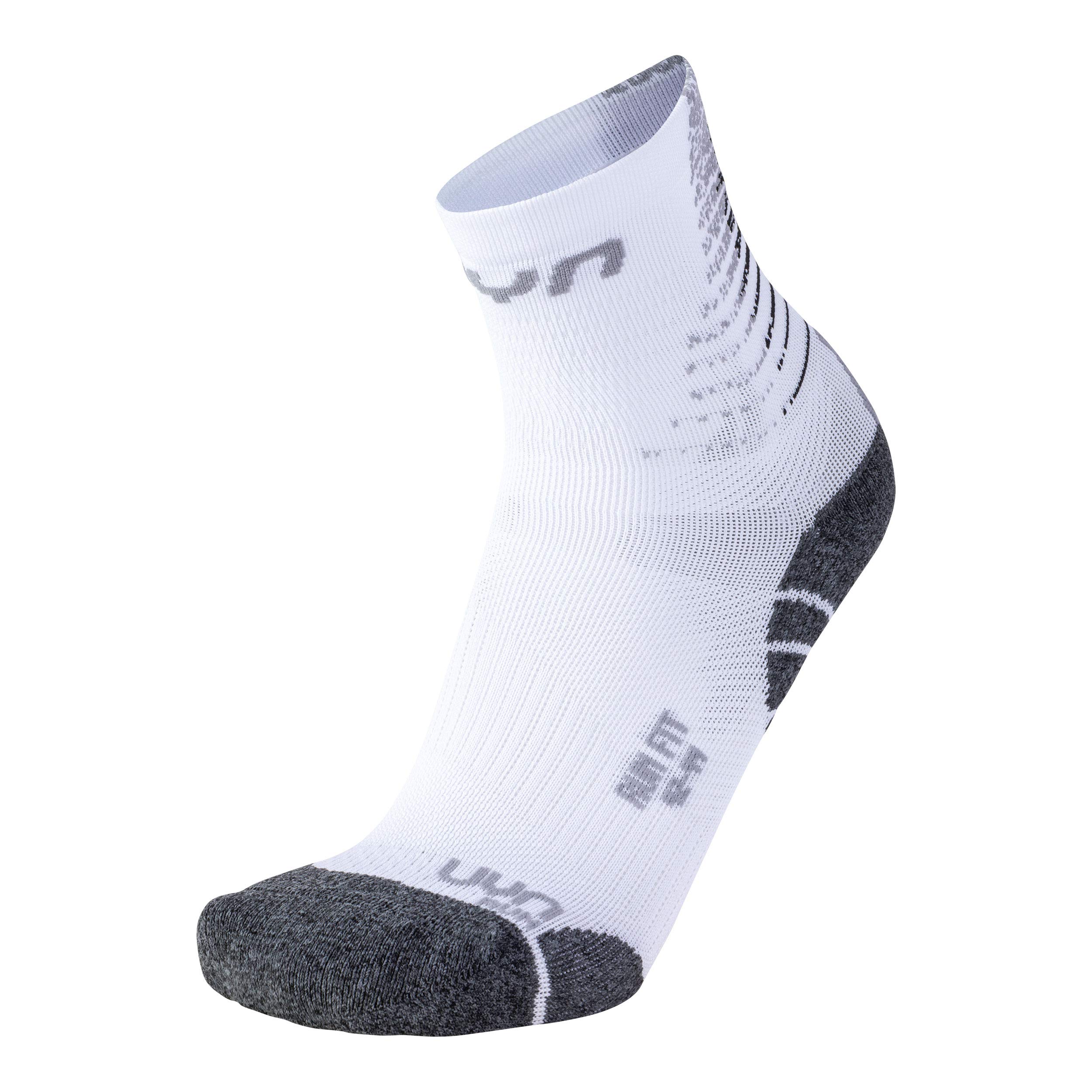 UYN S100137 RUN FIT Socks Men's White/Pearl Grey 38