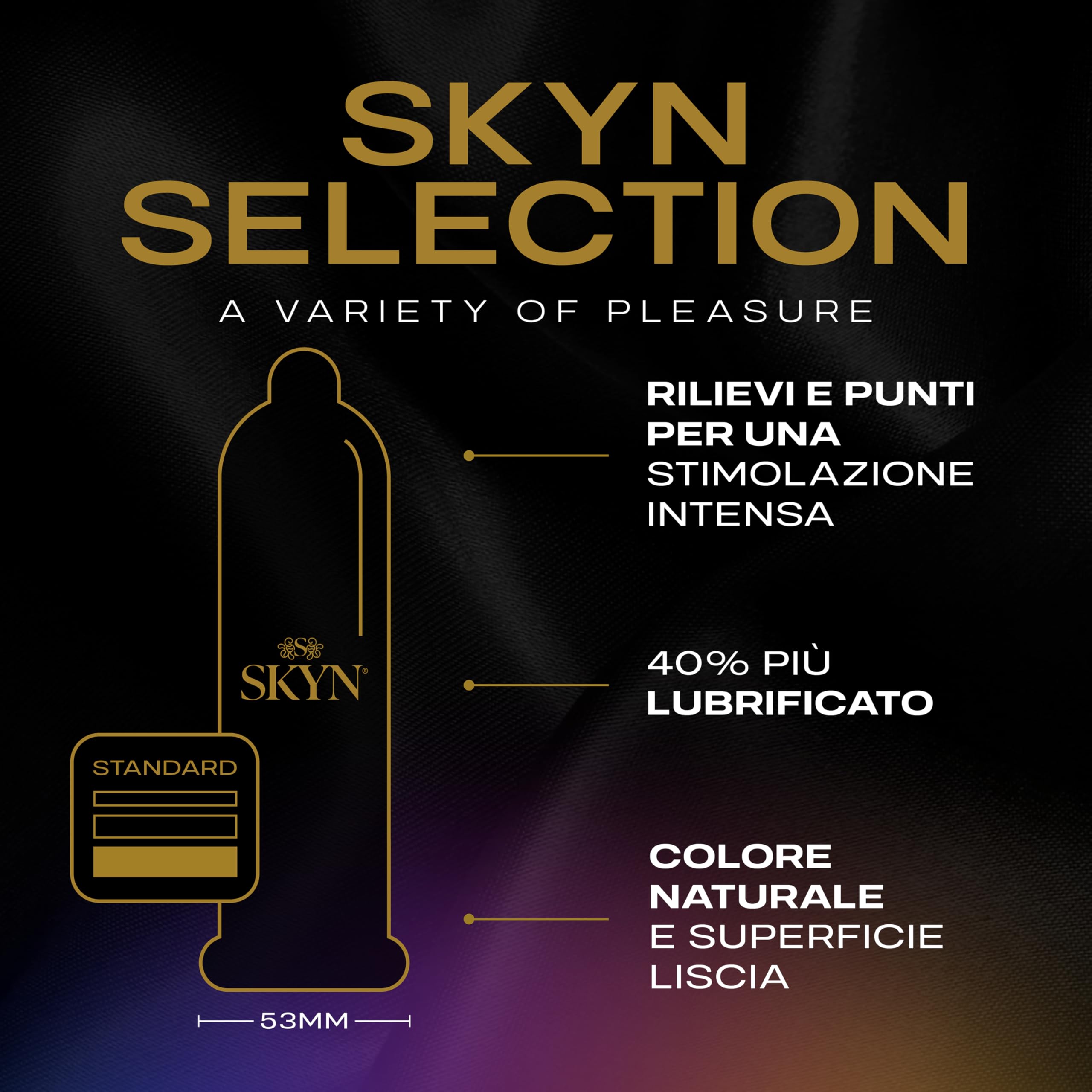 SKYN Selection (50 Pezzi) & Elite (10 Pezzi) | Preservativi senza lattice Skynfeel, Original, Intense Feel, Extra Lube, Preservativi di dimensioni normali