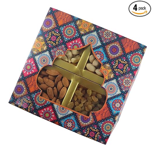 Leeve Dryfruits Brand | Exquisite Dryfruits Gift Box | Assortment of Nuts and Dried Fruits | Festival Gift for Family and Friends | Pack Of 200g | Combo Pack of Almonds, Cashews, Raisins, Pista | Festive Celebration and Healthful Snacking in One | Perfect Gift for Your Loved Ones