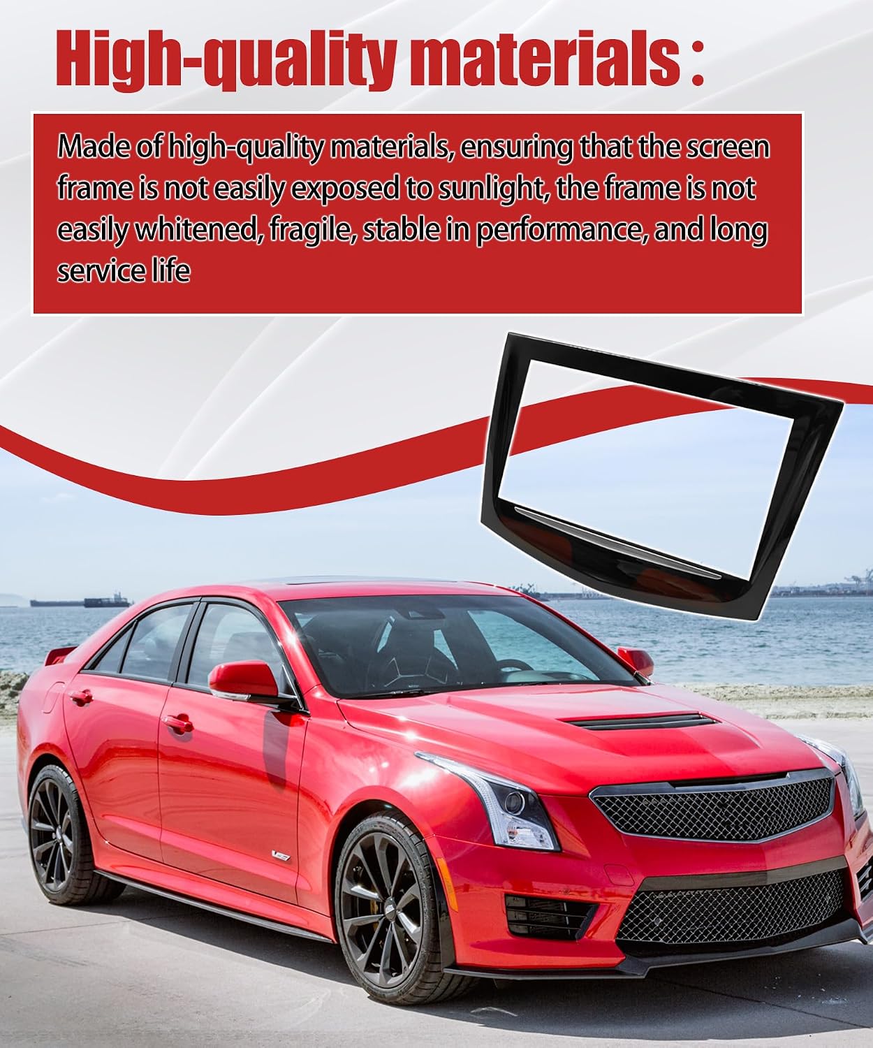 New Upgraded CUE Touch Screen Display with Trim Removal Tool Kit,compatible with 2013-2020 Cadillac ATS SRX XTS CTS ESCALADE