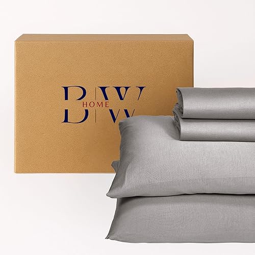 Briarwood Home - Juego de sábanas en tejido de jersey, 4 piezas de 100% algodón, juego de cama de lujo transpirable, sábana bajera alta y de ajuste
