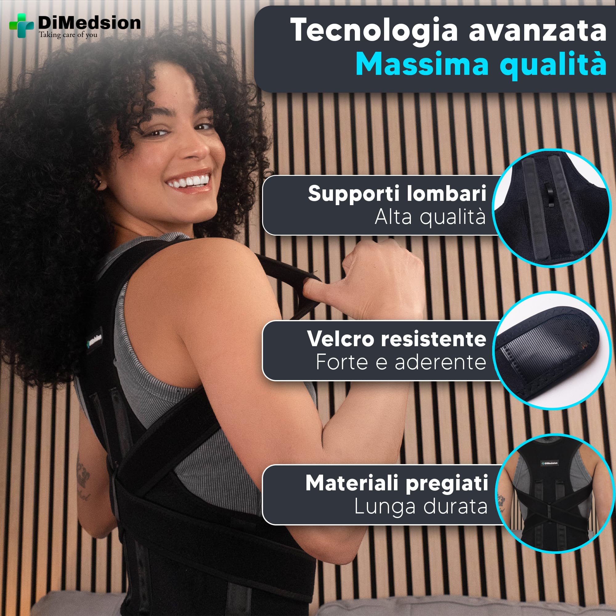 Correttore Posturale Spalle Schiena | Fascia Posturale Spalle e Schiena Traspirante, Busto Correttore Posturale con Borsa, Postura Schiena Uomo, Bustino Schiena Postura (L)