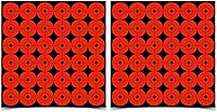 Vista 2 de Birchwood Casey Target Spots Naranja Brillante Autoadhesivas de Alto Contraste Objetivos de Disparo en Papel con Ojo de Toro