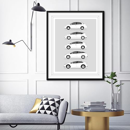 Vista 37 de Handmade Poster compatible with Toyota Supra Generations Print (Wall Art Handmade the Supra Mk I, Mk II, Mk III, Mk IV, Mk V)