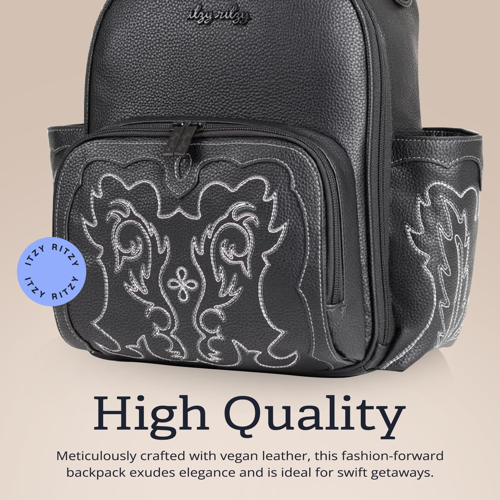 Itzy Ritzy Torba na pieluchy Mini Plus, czarna, Czarny