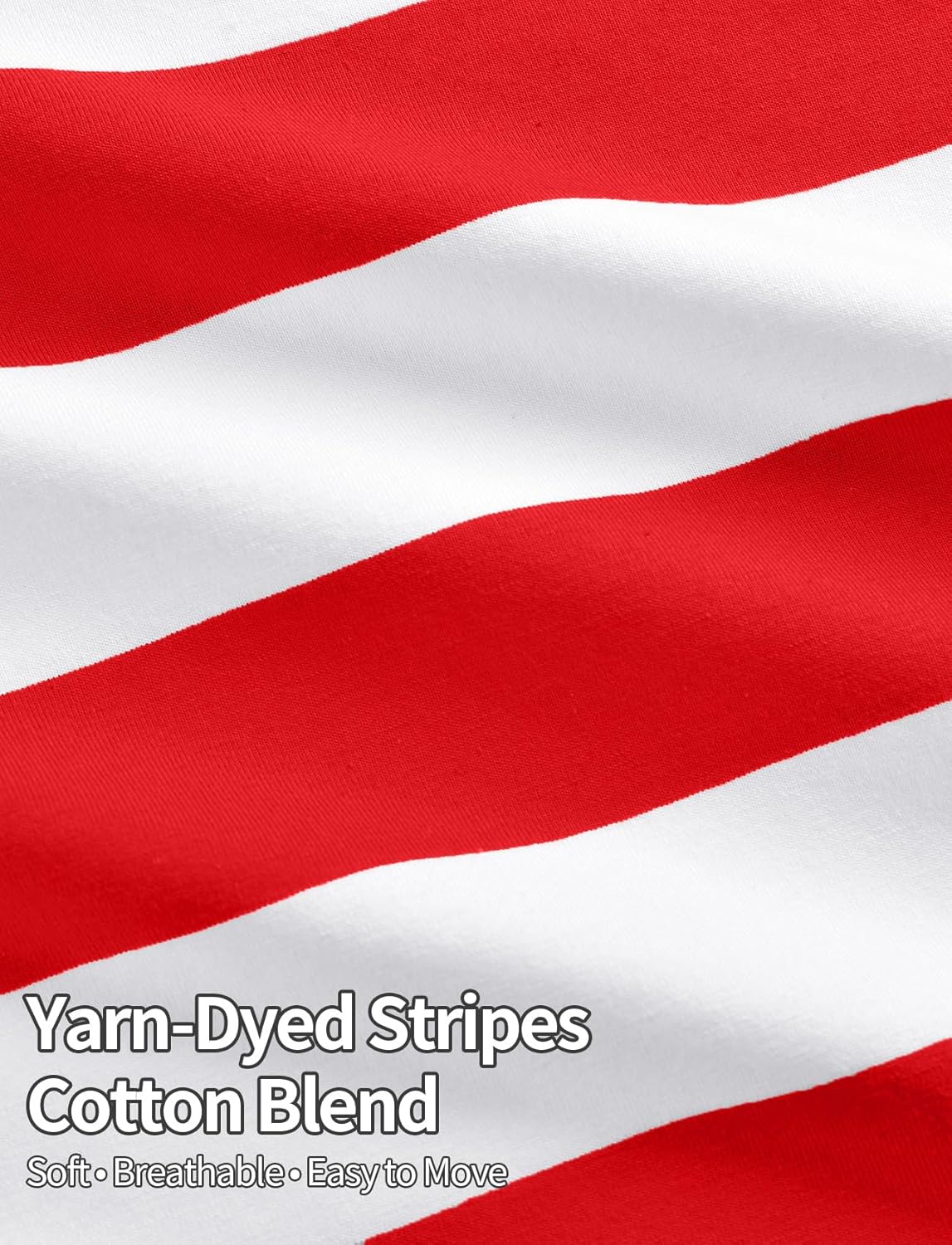 Zengjo Mens Striped Shirt Short Sleeve T-Shirts - Image 6