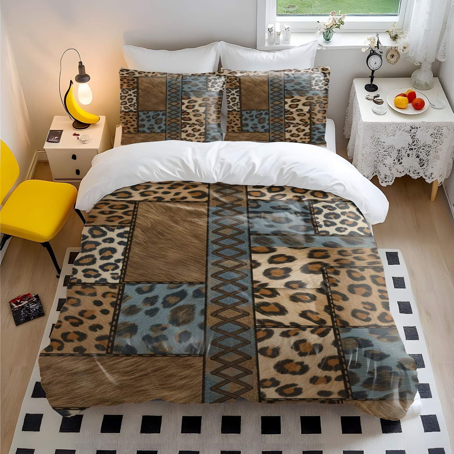 Housse de couette 200x200 géométrique pour moderniser facilement une literie double terne