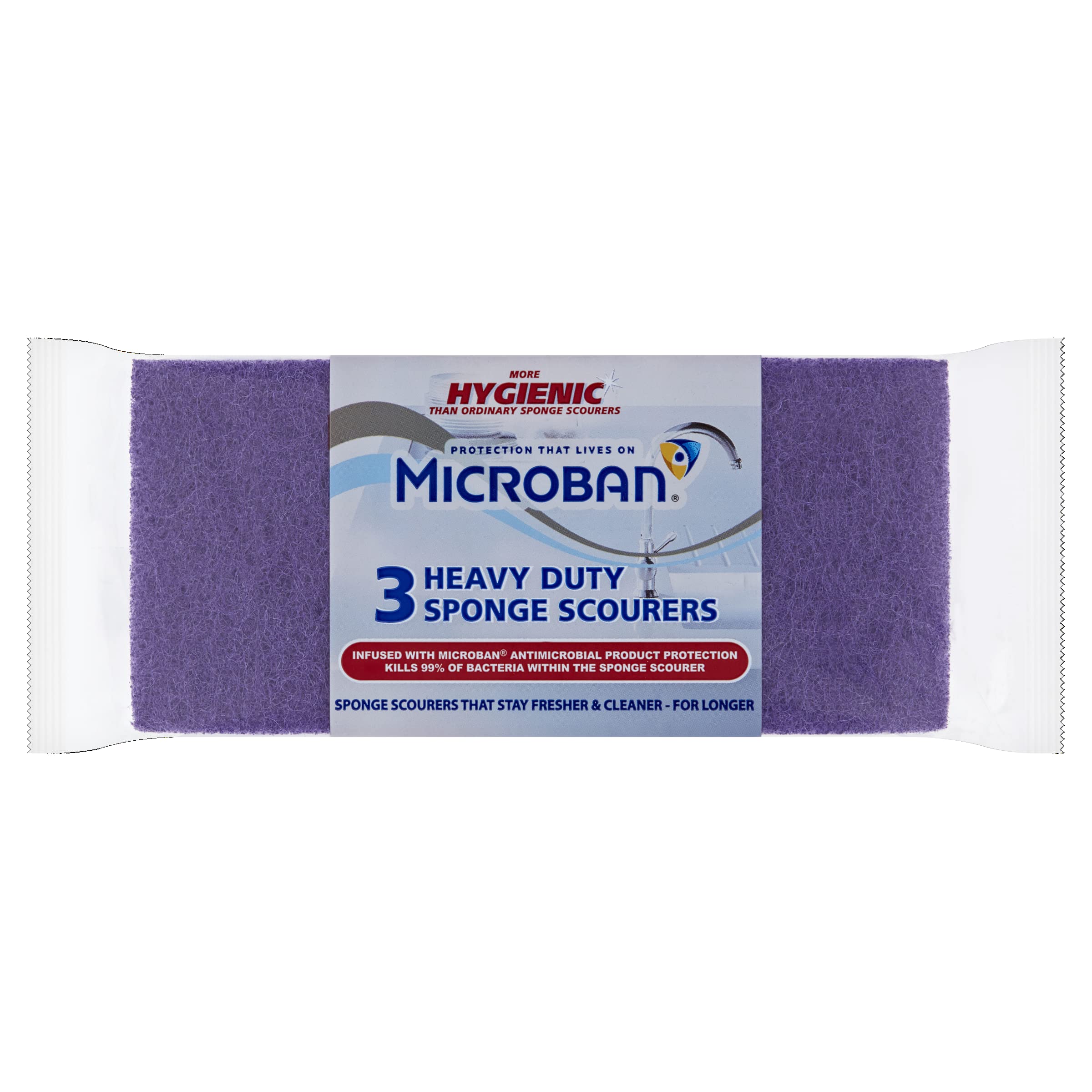 Microban Heavy Duty Sponge Scourers
