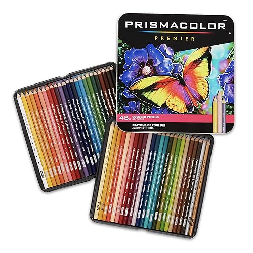 Prismacolor Premier Colored Pencils, Soft Core, 48 Pack - 48 Count (Pack of 1)