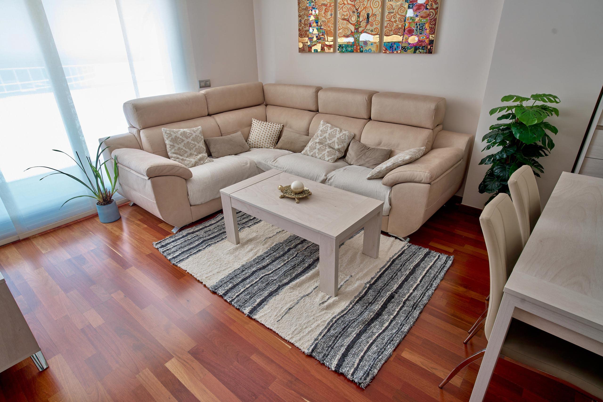 Jarapa Home Made with love Alfombra Grande decoración de salón, Cocina, Dormitorio. Hecha a Mano con algodón Natural, de Pelo Corto, Suave y Lavable en Lavadora (200x300 cm., Andina Gris)