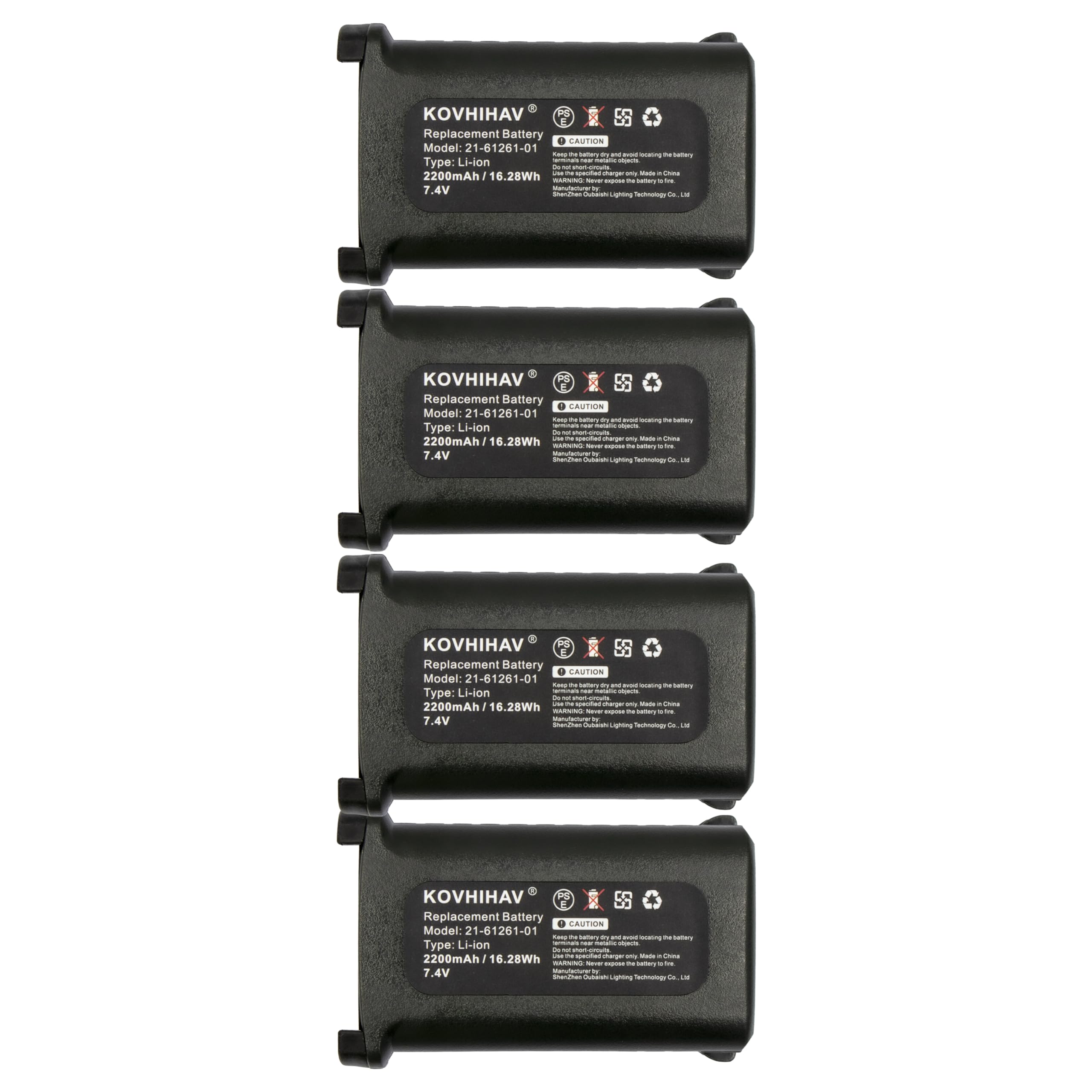 4 Pack MC9000 Barcode Scanner Battery Compatible with MC9090 MC9190 MC9060 21-65587-03 82-111734-01 21-65587-02