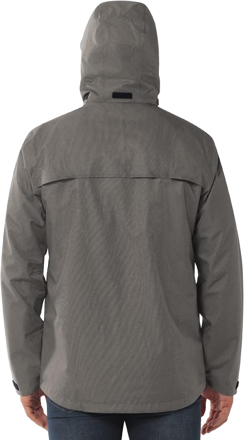 33,000ft Mens Rain Jacket Lightweight Rain Jackets Waterproof with Hood, Breathable Rain Coat for Golf Hiking Fishing Travel - Image 6