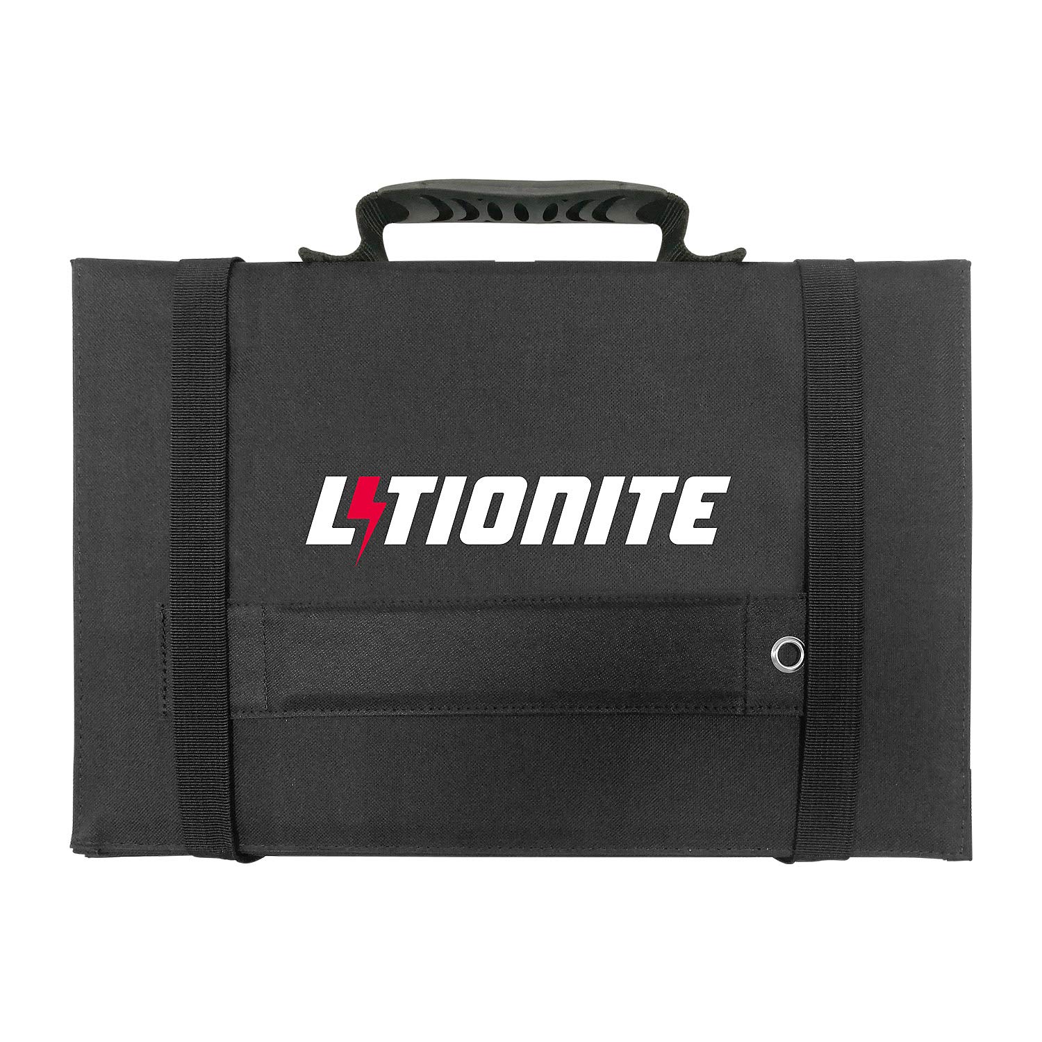 Litionite Arun 65W Panel solar portátil y plegable con soporte inclinado - Conexión DC - Cargador para Power bank/Batería externa/Generador eléctrico y para otros dispositivos con entrada DC