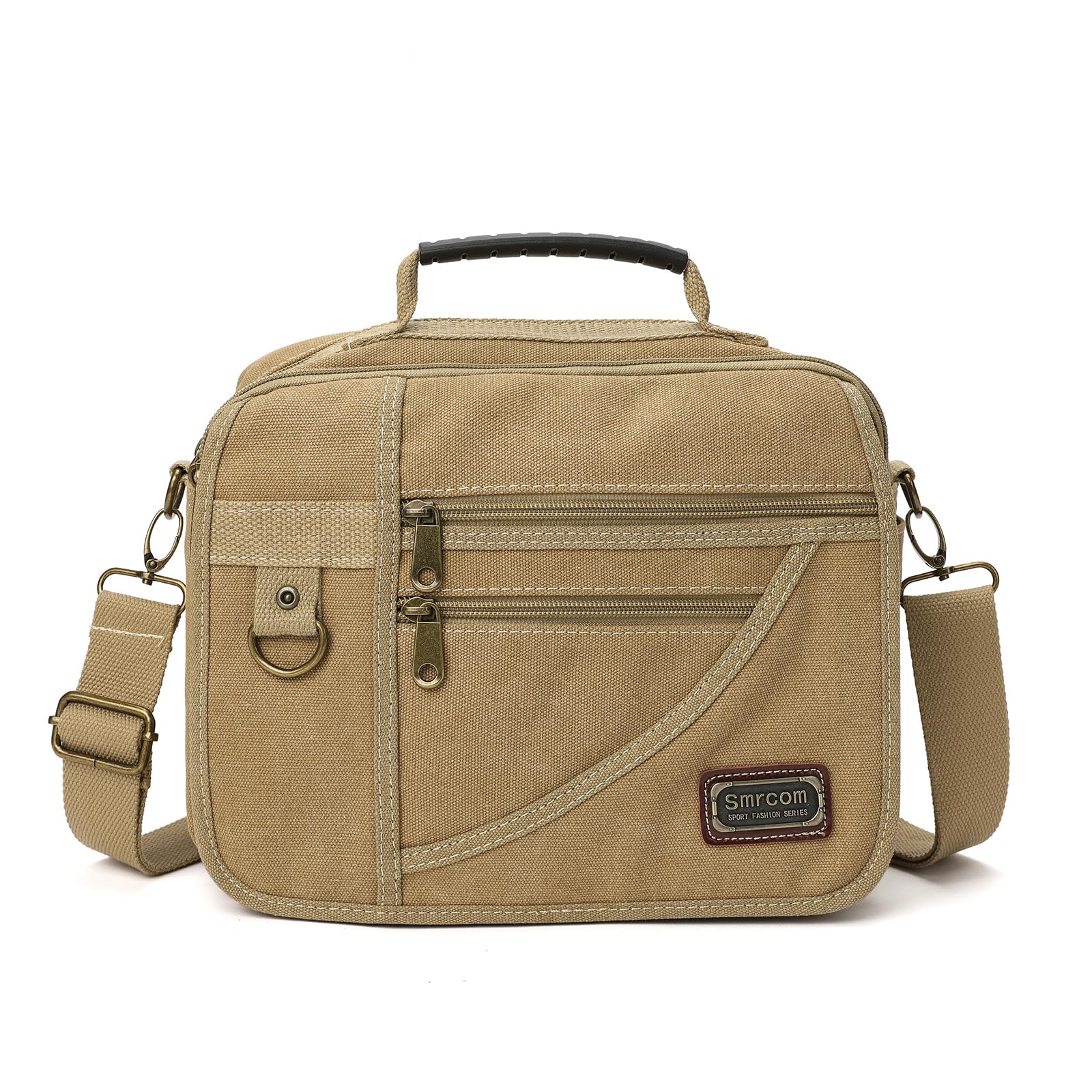Smrcom Canvas Purse - Small Crossbody Messenger Shoulder Work Travel Bag