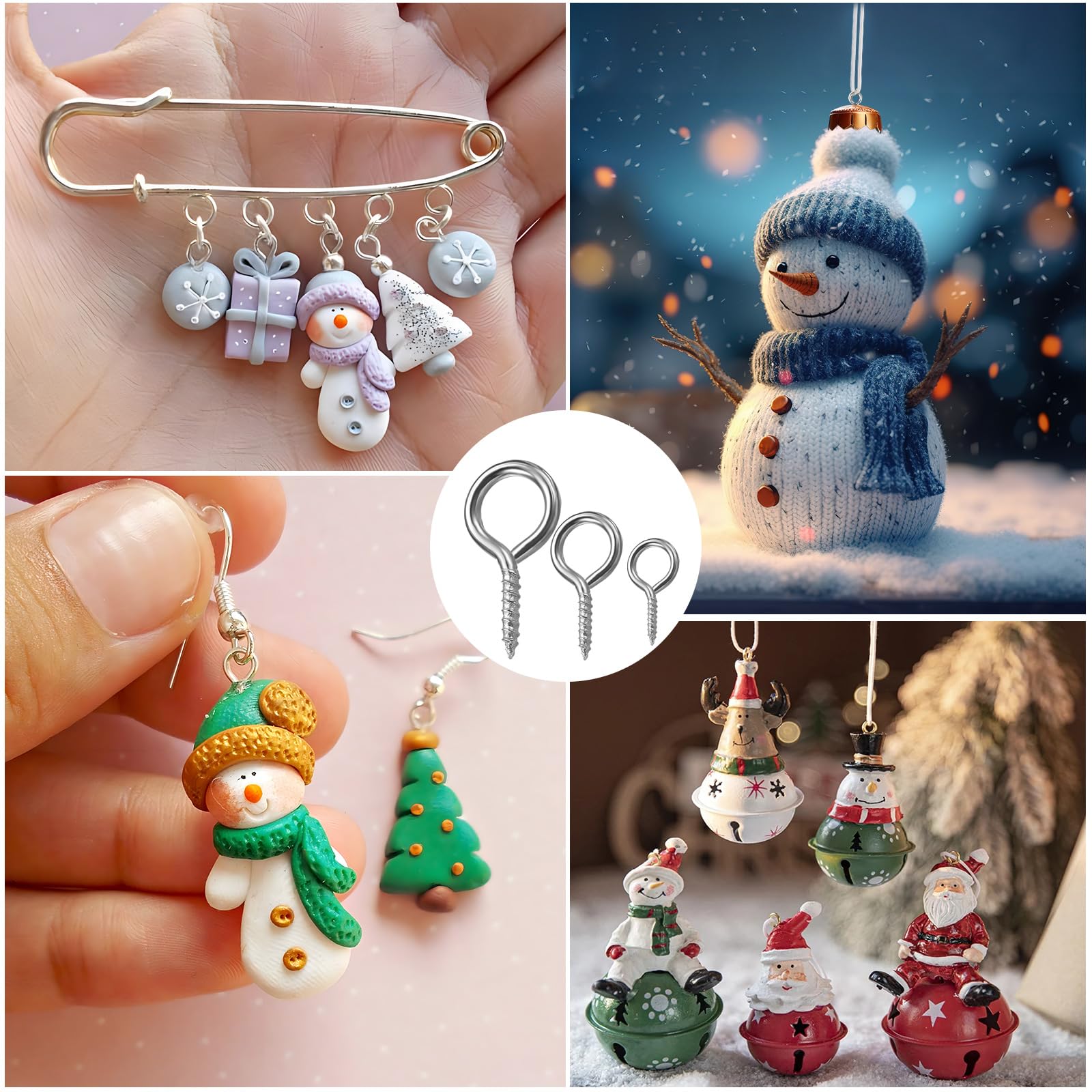 Lot De 300 Petites Vis à œillets Avec Filetage En Bois - Mini