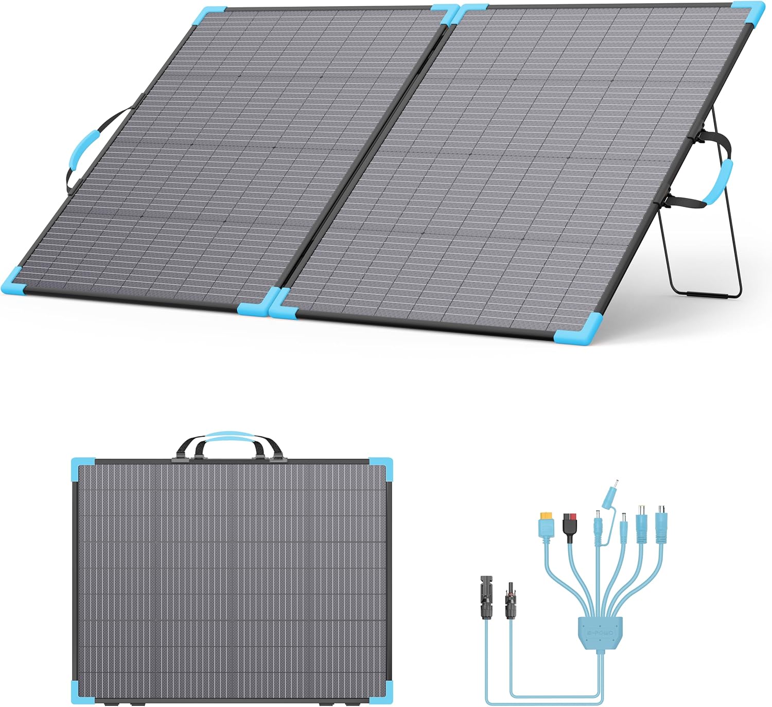 220W Bifacial Portable Solar Panel: High-Efficiency, Waterproof Charger for Camping & RV Use