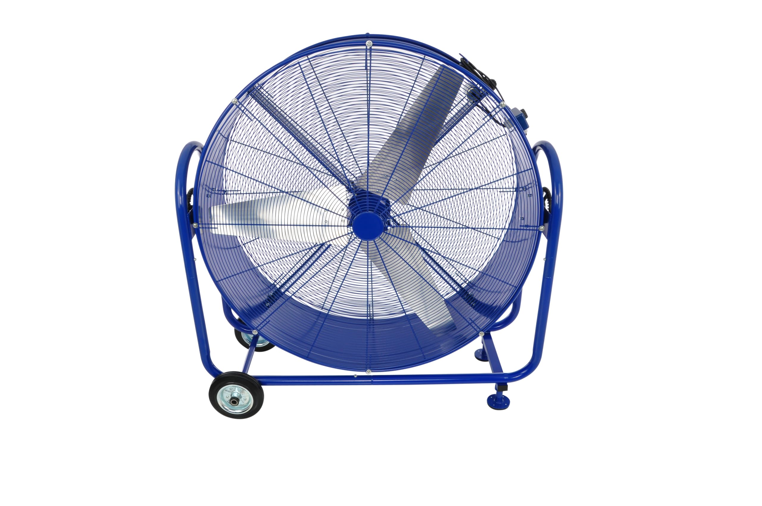 Aktobis Trommelgebläse, Industrieventilator WDH-TG105L mit 13.000 m3/h (Ø 105 cm), Spritzwassergeschützt (IP24) - blau