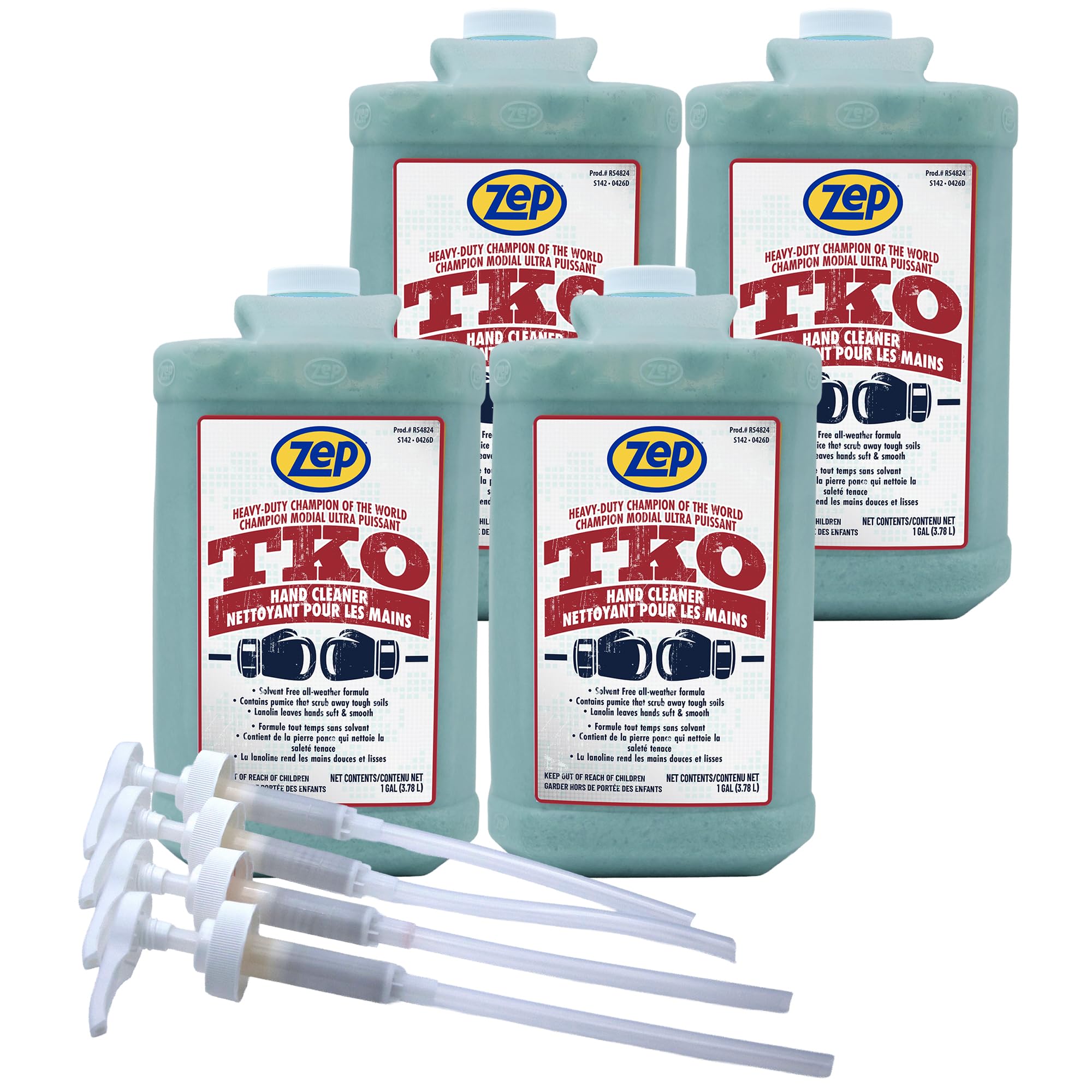 Zep Heavy-Duty TKO Industrial Hand Cleaner - 1 Gallon (Case of 4