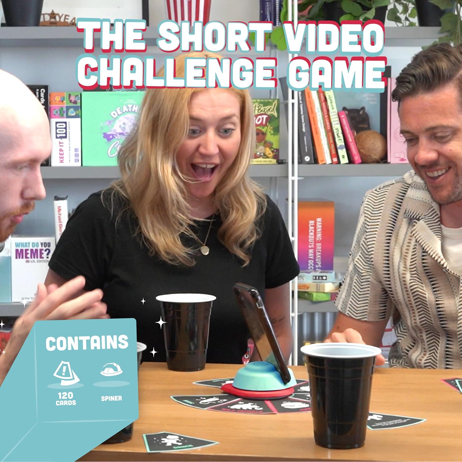 Bubblegum Stuff Give it a Whirl – The Ultimate Short Video Challenge Game – 120 Viral Challenges for Friends & Socials – Hilarious Party Fun for Content Creators & Wannabe Influencers – Ages 13+