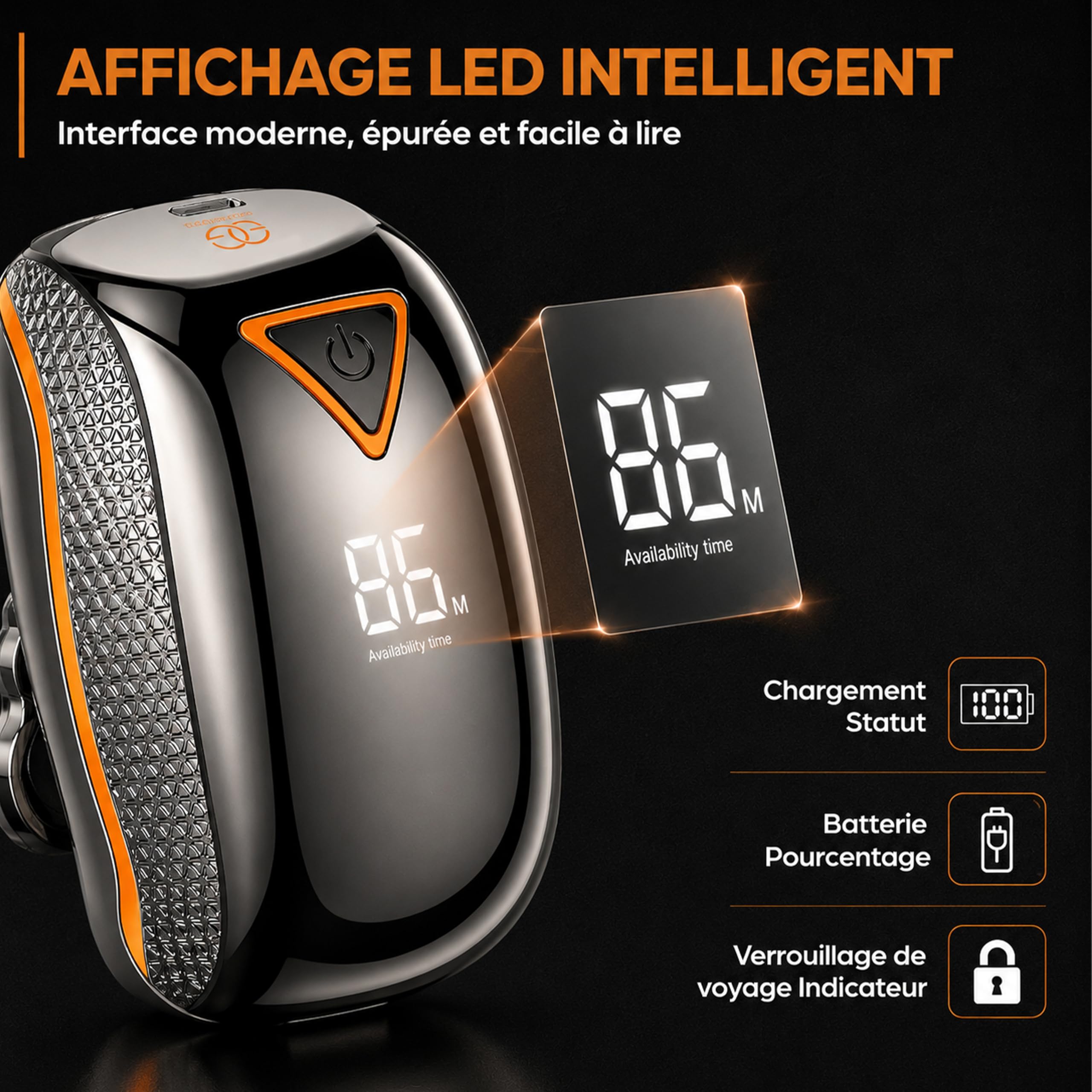 Golden Goods Rasoir Tete Chauve Homme 7D Skull Shaver Électrique Hommes Cheveux 90 mins d'autonomie Rasoir Crane Homme Chauve Étanche Wet & Dry Tondeuse Crane Chauve sans Fil avec Écran LED