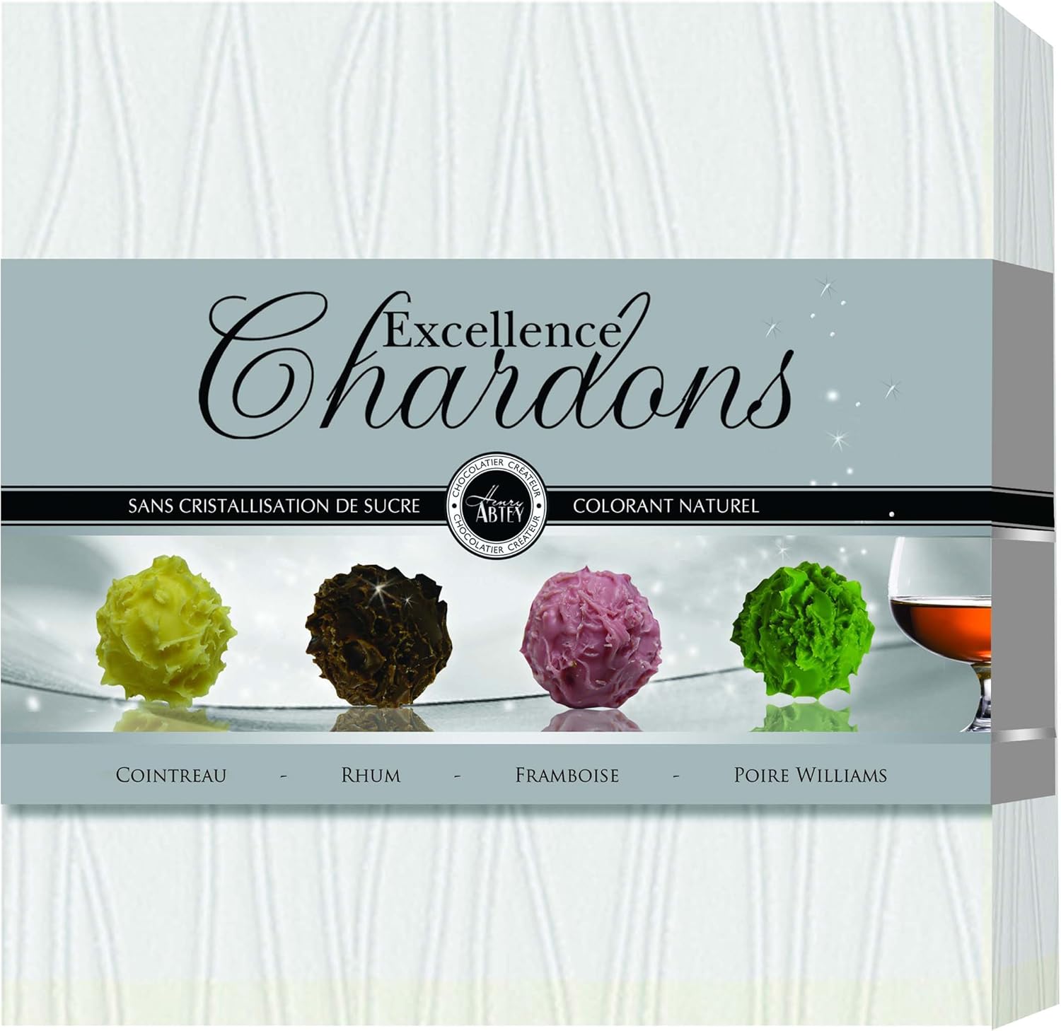 Abtey "Excellence Chardons" Luxury Box 20 Assorted Liqueur Chocolates