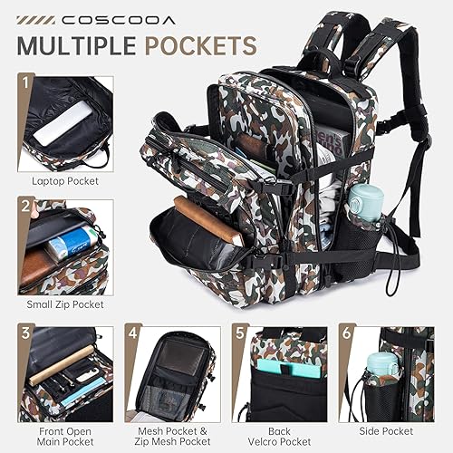 Miniatura 5 de Mochila táctica militar de 50L para hombres, mochila de día resistente al agua, bolsa de asalto Molle Army de 3 días, bolsa de asalto,