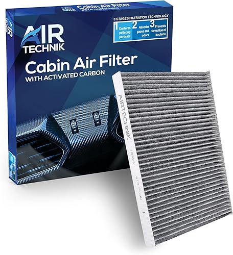 AirTechnik CF10364 Filtro de aire de cabina con carbón activado | Compatible con Dodge Magnum 2005-2008, Cargador 2006-2010, Challenger 2008-2010,