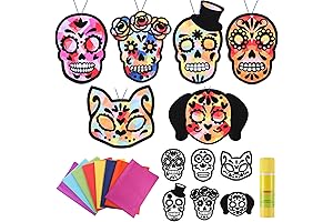 30 Sets Skull Sugar Tissue Paper Sign Craft Kit
