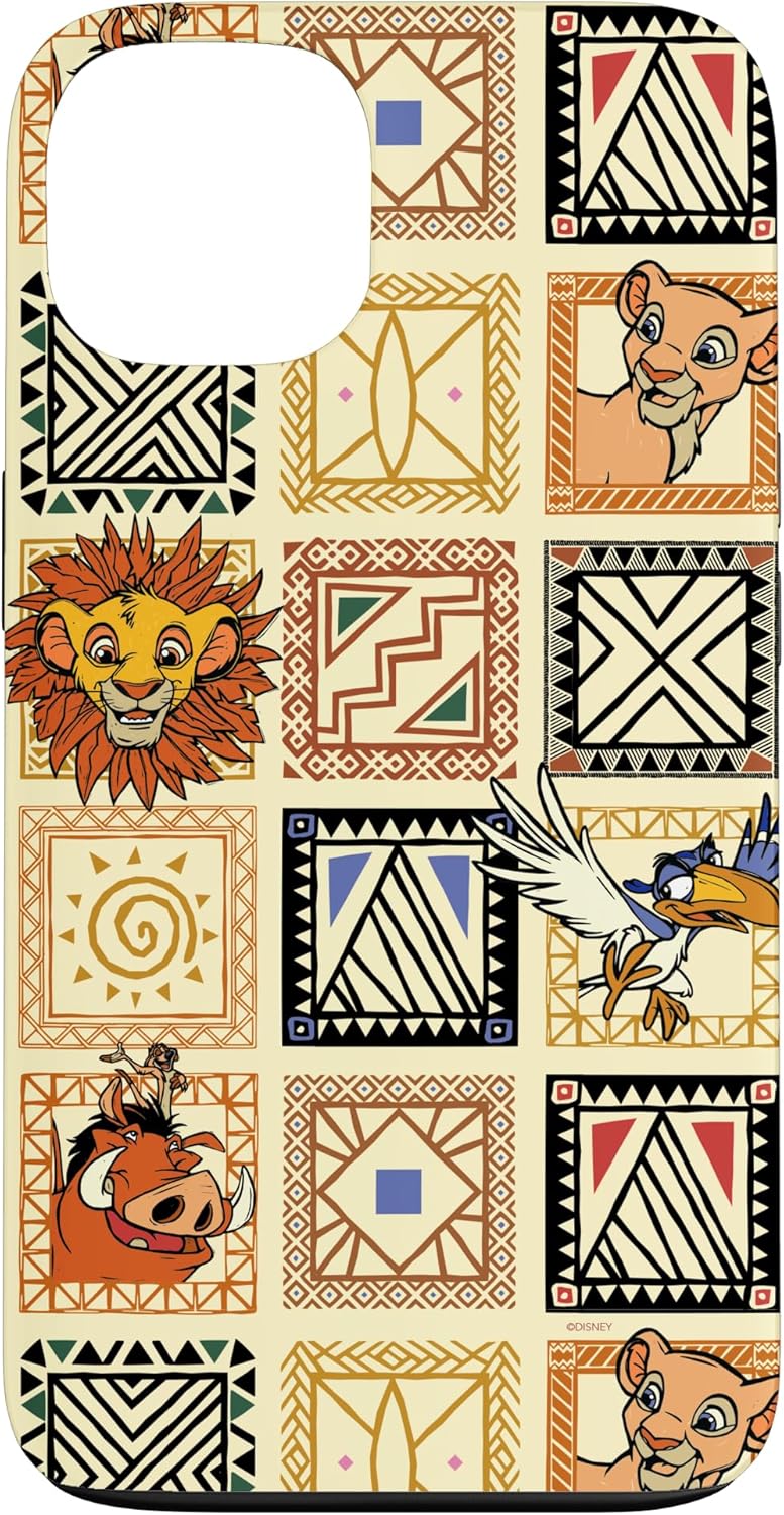 iPhone 13 Disney The Lion King 30th Anniversary Simba Friends Pattern Case