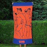 Vista 5 de Tom of Finland Toalla de playa de lujo (Gay)