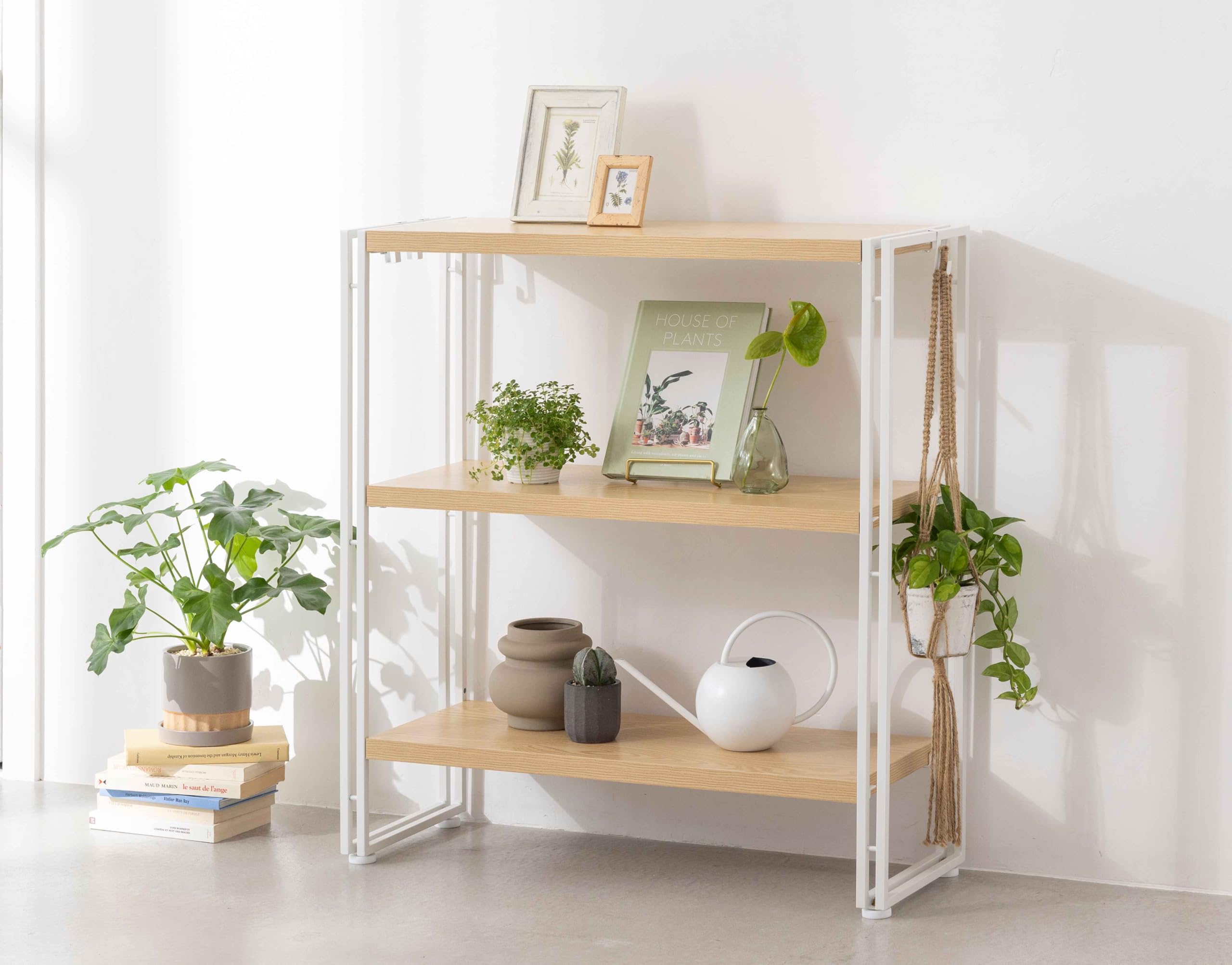 Amazon｜インテリア共和国 オープンシェルフ おしゃれ ラック 本棚