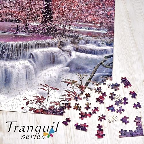 Miniatura 3 de Ingooood Tranquil Series- Cascada de las Montañas - Rompecabezas de 1000 piezas para adultos