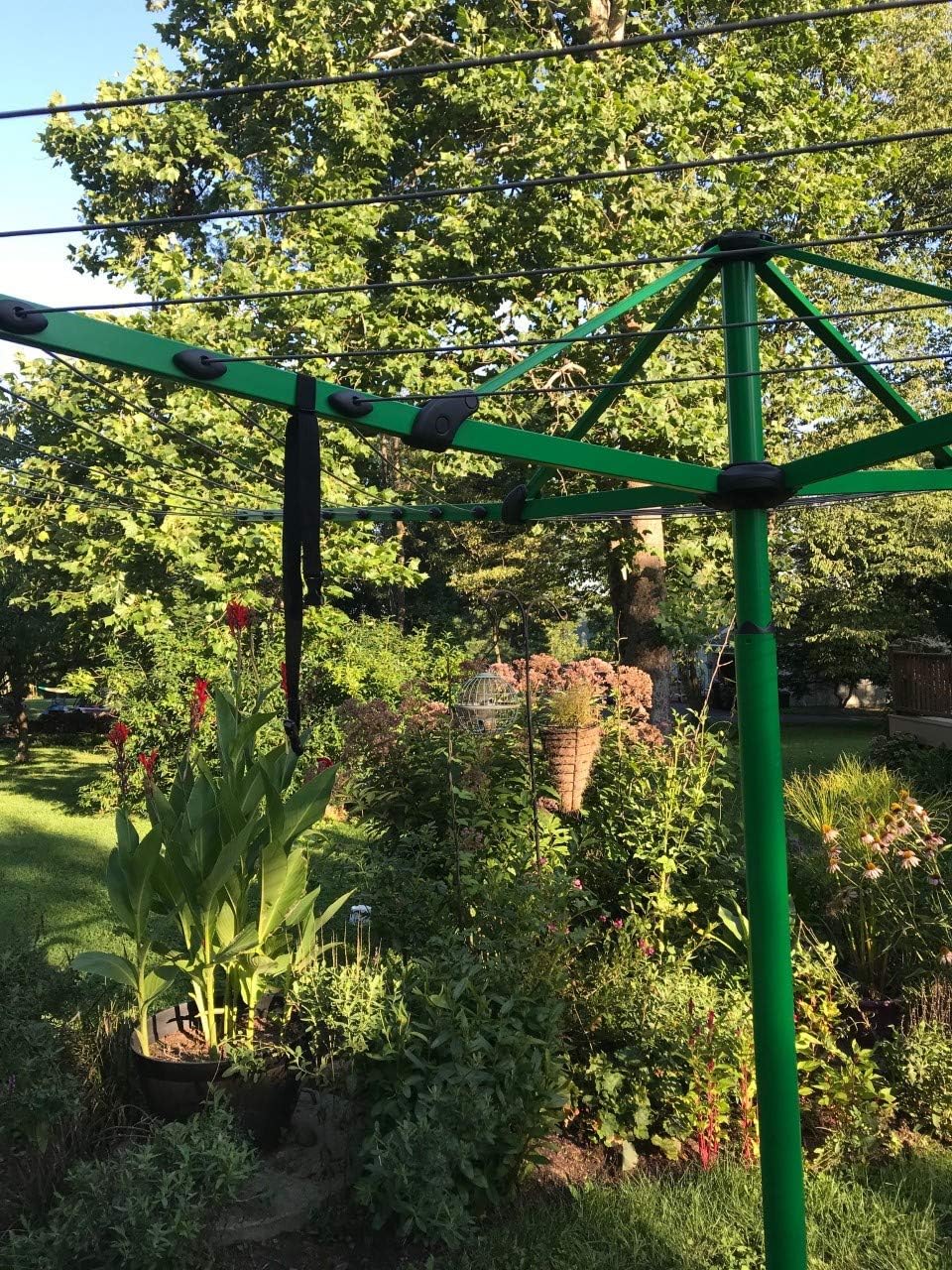 Large Rotary Hoist Clothesline with Folding Head
