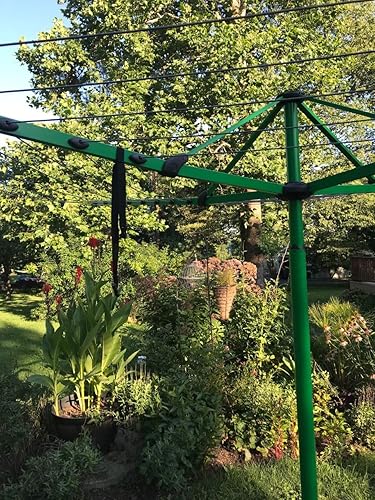 Miniatura 3 de Tendedero giratorio grande con cabeza plegable