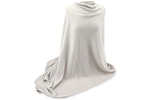 Jet&Bo Ivory 100% Pure Cashmere Travel Wrap: The Perfect Accessory for Comfort and Style