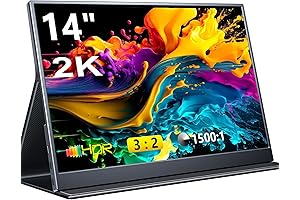 14-Inch QHD IPS Laptop Monitor: Your Immersive Travel Companion