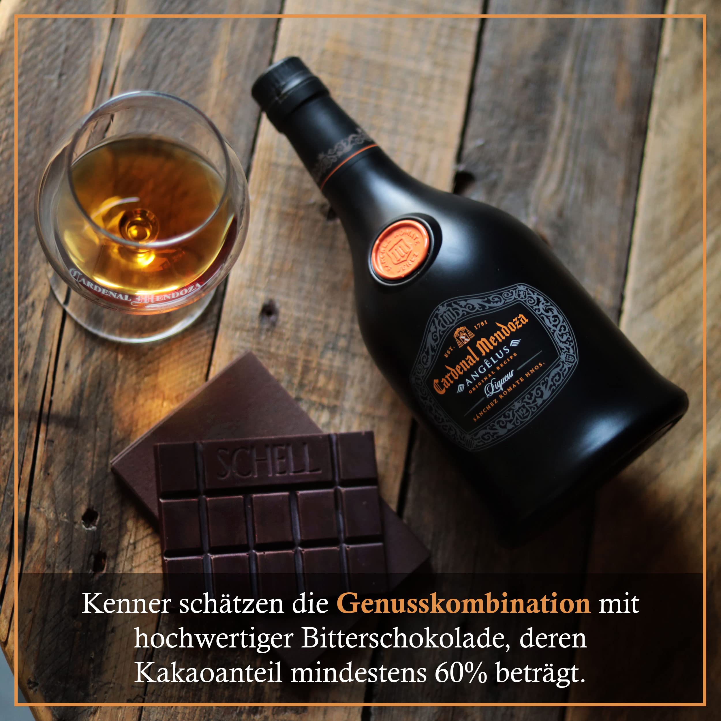 Cardenal Mendoza Angêlus Likör (3 x 0.7) 40% vol, Brandy Liquor der Spitzenklasse, mit frischen Citrus- und Gewürznoten aus Orangen, Zitronen, Nelken und Kardamon